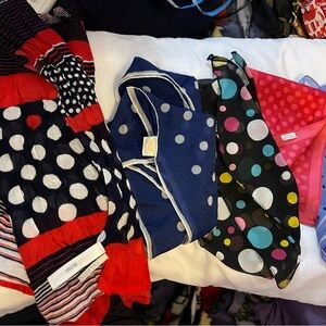 Colorful Polka Dot Scarves Collection (5)